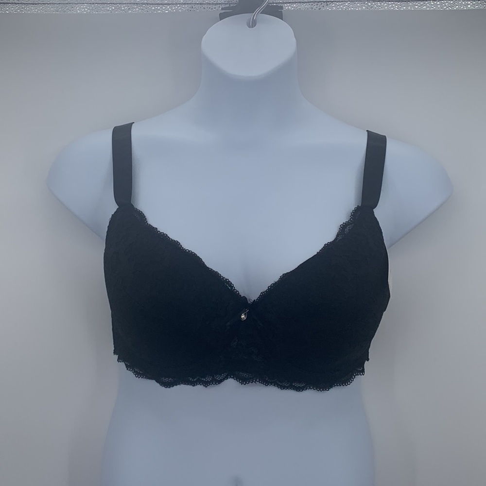 Mopas Padded Lace "Black" Bra Size 38DD